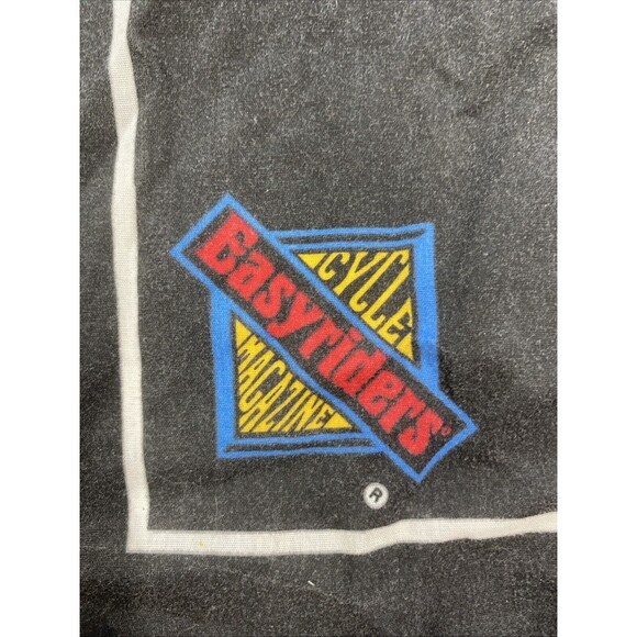 Vintage Easy Rider Cycle Magazine Bandana 21x21" Sink Your Claws Into Something - Picture 3 of 4